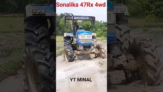 Sonalika New 47Rx 4wd #Tractor Paddy performance..