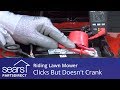 How to Fix a Riding Lawn Mower That Won't Start: Engine Clicks But Doesn't Crank