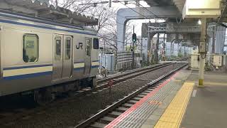 E217系横須賀線普通逗子行き西大井駅発車シーン