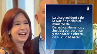 CRISTINA KIRCHNER recibió en el Senado al INTENDENTE ELECTO de LA PLATA, JULIO ALAK