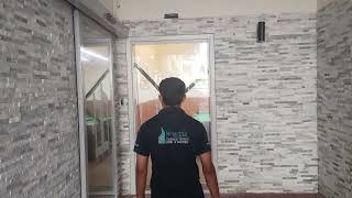 Smartfix - Automatic Frameless Sliding Door Installation: