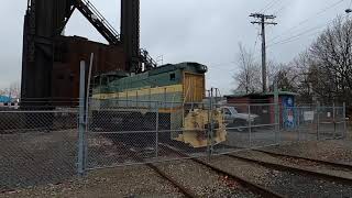 Flats industrial railroad 1222 in Cleveland ohio