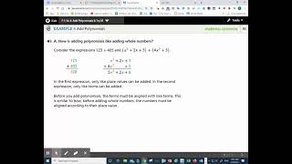 Algebra 1 7-1 Adding and Subtracting Polynomials Example 4