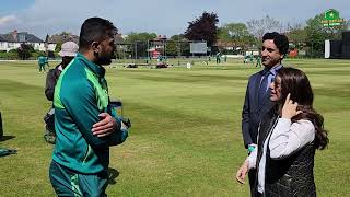 Pakistan Ambassador to Ireland H.E. Aisha Farooqui met players during the team practice session