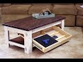 Easy DIY Rustic Concealment Coffee Table / farmhouse