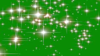 4k Glitter Star Free Green Screen Effect