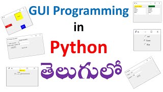 Tkinter GUI Programming in Python||telugu