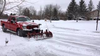 Hiniker C Snow Plow on 03 Ford F-250 in WI