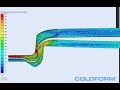 clinching simulation with von mises stress distribution coldform®