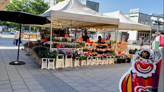 Stockholm Walks: Fruängen suburb center. End station for the red subway line