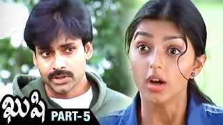 Kushi Telugu Full Movie | Pawan Kalyan | Bhumika | Nasser | Mani Sharma | Part 5 | Shemaroo Telugu