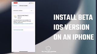 Install beta iOS version on an iPhone or iPad | ios 15.4 beta| #Shorts