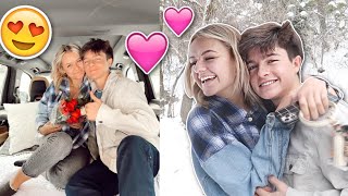 Valentines Date Surprise! Brock SURPRISED HER!