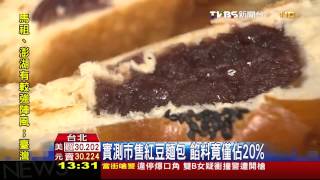 紅豆麵包「空包彈」？　麵皮餡料比差距大