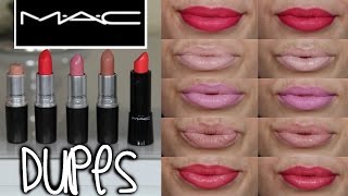 MAC Lipstick Drugstore Dupes + Lip Swatches 2015