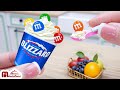 So Satisfying Miniature Blizzard M&M Vs Cherry Choco Recipe | ASMR Cooking Mini Food