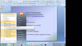 QTP UFT Tutorial Training Part 1