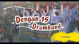 waww !!!!! 15 drumband?!!! karnaval kp.cidadap