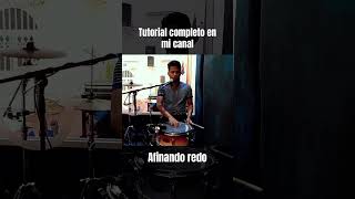 Afinando Redoblante #bateria #tutorialyoutube #drums #tutorial #afinación #remo #evans #videoshorts