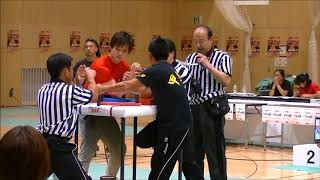 2015年ＪＡＷＡ全日本アームレスリング選手権大会60ＫＧライトハンド決勝／山本敏久／６年ぶり2度目の日本一へ