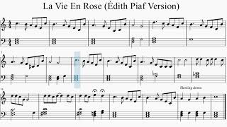 La Vie En Rose - Easy Piano Sheet Music For Intermediate Players