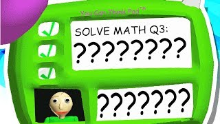 ANSWER TO BALDI'S 3rd QUESTION!!! (Baldi's Basics Mod)