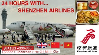 Shenzhen Airlines Surprising Economy Class Review (Airbus A330 \u0026 Boeing 737)  | LHR - SZN - SGN