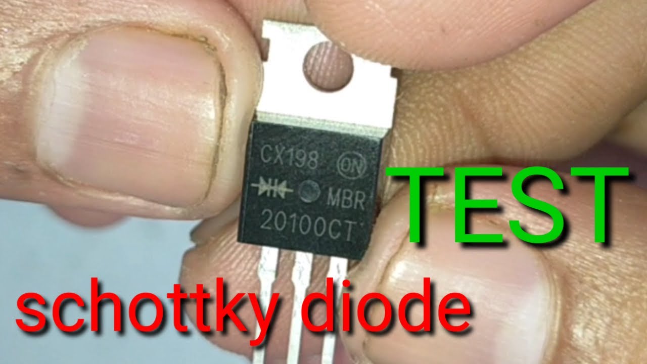 How To Connect Schottky Diode | How To Test Schottky Diode - YouTube