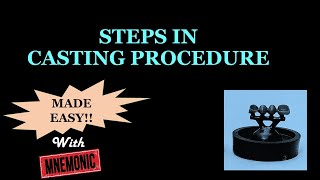 STEPS IN CASTING PROCEDURE / DENTAL CASTING / DENTAL MATERIALS