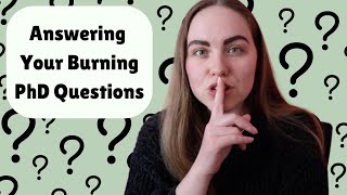 Live Q&A with a PhD Student - Answering all your questions related to doing a PhD