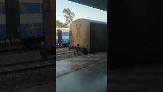 Electric loco at hingoli railway station #train #electriclocomotive