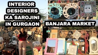 BANJARA MARKET TOUR WITH ME + HAUL | BEST \u0026 CHEAP HOME DECOR IN GURGAON