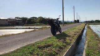 ヤマハXJR400黒金走行動画