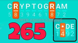 CRYPTOGRAM 265