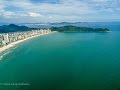 Praia Grande uma das praias mais visitadas no verão brasileiro.