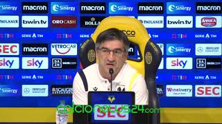Conferenza stampa Juric pre Lazio-Hellas Verona