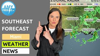⛈️ Miami and Southeast Weather Alert: Storm Tracking & Week Ahead Forecast!