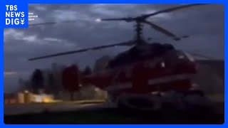 モスクワの飛行場でヘリ破壊　ウクライナ国防省情報総局　キーウでは病院から患者が緊急避難｜TBS NEWS DIG