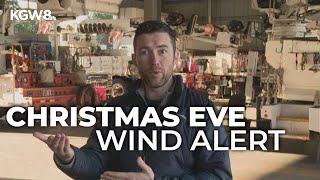 Strong winds could cause power outages on Christmas Eve in Oregon, PGE warns