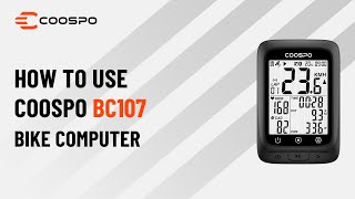 How to Set Up COOSPO BC107 GPS Bike Computer? (New)
