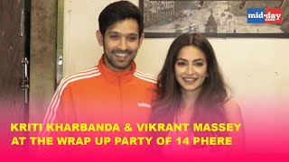 Kriti Kharbanda & Vikrant Massey at the wrap up party of 14 Phere.