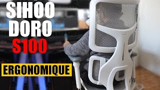 SIHOO DORO S100 - LA CHAISE DE BUREAU ERGONOMIQUE 💺 PARFAITE EN PROMO !🔥BLACK FRIDAY 2024