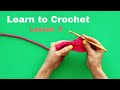 CROCHET FOR BEGINNERS LESSON 3 / HOW TO SINGLE CROCHET