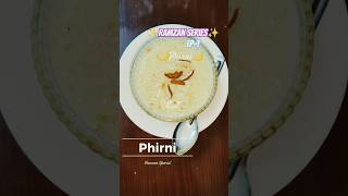 Phirni Recipe✨Ep-1 Ramzan Series🌙#shorts #phirni #ramzanseries #ramzanspecial #firni #ramzanrecipes