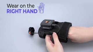 Wearable Glove 1D Bluetooth Barcode Scanner Laser Finger Trigger Wireless Inventory Bar Codes Reader