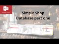 How to create a simple shop database in Microsoft Access