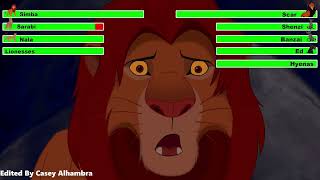 The Lion King (1994) Final Battle with healthbars 1/2