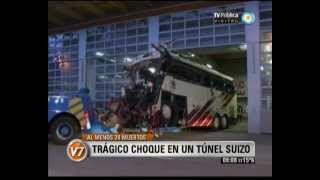 Visión Siete: Suiza: Trágico accidente en un túnel deja 28 muertos