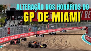 F1 2023 - GP DE MIAMI - ALTERAÇÃO NOS HORÁRIOS DO TREINO LIVRE - FORMULA 1