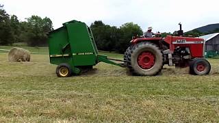 Harvesting Hay with Storms Threatening